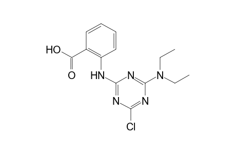 N-[4-chloro-6-(diethylamino)-s-triazin-2-yl]anthranilic acid