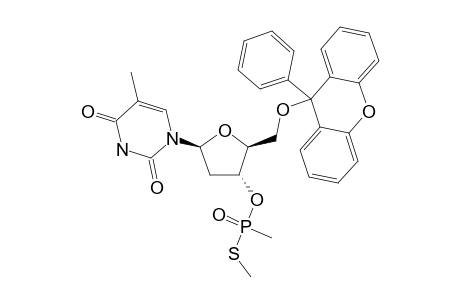 (R(P))-5'-O-DIMETHOXYTRITYL-THYMIDINE-3'-O-(S-METHYL-METHANEPHOSPHONOTHIOLATE);SLOW-(R(P))