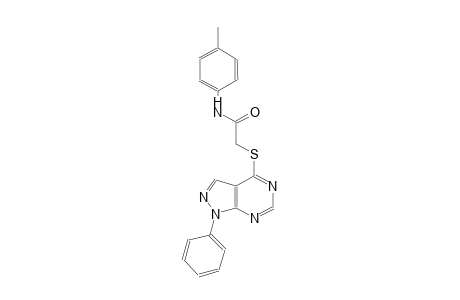 N-(4-methylphenyl)-2-[(1-phenyl-1H-pyrazolo[3,4-d]pyrimidin-4-yl)sulfanyl]acetamide