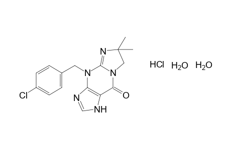 4-(p-chlorobenzyl)-6,6-dimethyl-1,4,6,7 -tetrahydro-9H-imidazo[1,2-a]purin-9-one, monohydrochloride, dihydrate