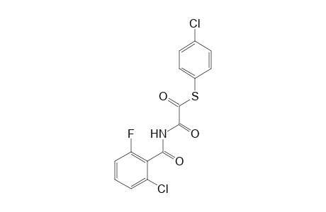 N-(2-chloro-6-fluorobenzoyl)thiooxamic acid, S-(p-chlorophenyl) ester