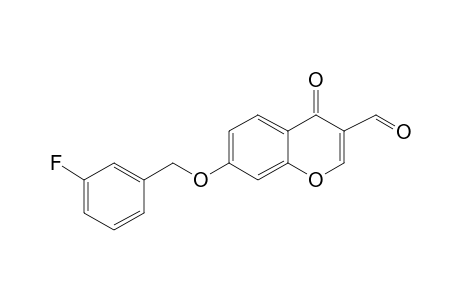 7-[(3-Fluorophenyl)methoxy]-4-oxochromene-3-carbaldehyde