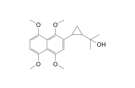 1-(1',4',5',8'-Tetramethoxynaphth-2'-yl)-2-(2"-hydroxypropyl)cyclopropane