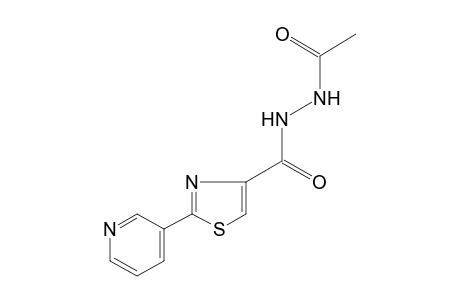 1-acetyl-2-{[2-(3-pyridyl)-4-thiazolyl]carbonyl}hydrazine