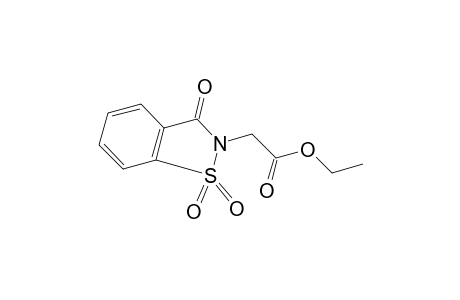 3-oxo-1,2-benzisothiazolin-2-acetic acid, ethyl ester, 1,1-dioxide