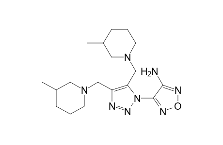 4-{4,5-bis[(3-methylpiperidin-1-yl)methyl]-1H-1,2,3-triazol-1-yl}-1,2,5-oxadiazol-3-amine