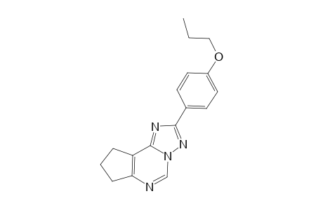 7H-cyclopenta[e][1,2,4]triazolo[1,5-c]pyrimidine, 8,9-dihydro-2-(4-propoxyphenyl)-