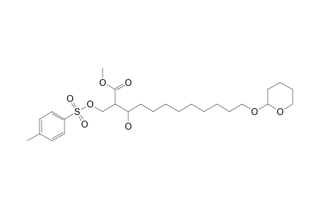 Methyl 3-hydroxy-2-(p-toluenesulfonyloxy)methyl-12-tetrahydropyranyloxydodecanoate