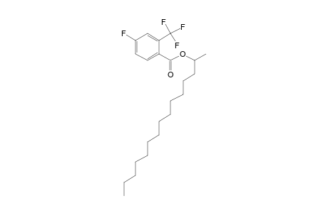 4-Fluoro-2-trifluromethylbenzoic acid, 2-pentadecyl ester