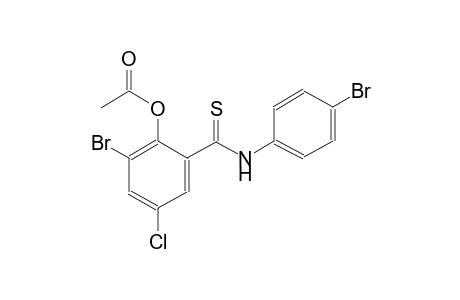 benzenecarbothioamide, 2-(acetyloxy)-3-bromo-N-(4-bromophenyl)-5-chloro-