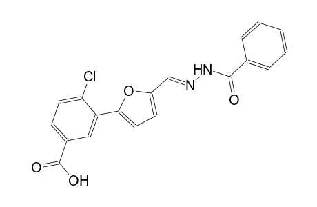 3-{5-[(E)-(benzoylhydrazono)methyl]-2-furyl}-4-chlorobenzoic acid