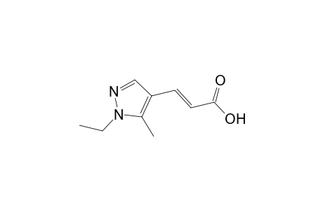 (2E)-3-(1-ethyl-5-methyl-1H-pyrazol-4-yl)-2-propenoic acid