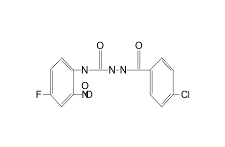 1-(p-chlorobenzoyl)-4-(4-fluoro-2-nitrophenyl)semicarbazide