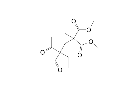 Dimethyl 2-(1-acetyl-1-ethyl-2-oxopropyl)-1,1-cyclopropanedicarboxylate