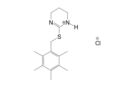 2-[(2,3,4,5,6-pentamethylbenzyl)thio]-1,4,5,6-tetrahydropyrimidine, monohydrochloride