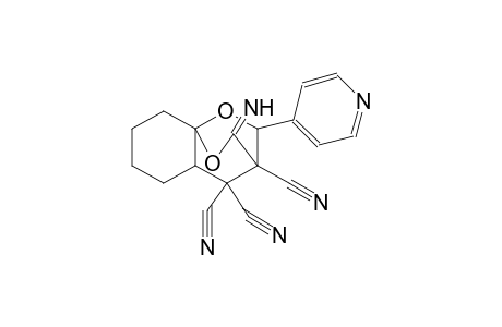 9-imino-12-(4-pyridinyl)-10,11-dioxatricyclo[6.2.2.0~1,6~]dodecane-7,7,8-tricarbonitrile