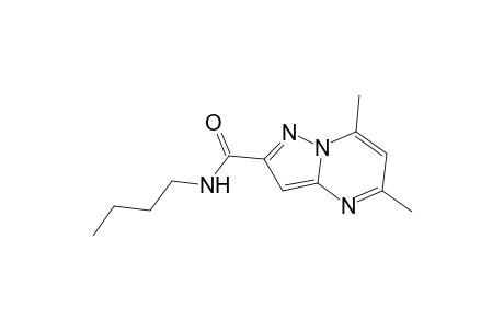 N-butyl-5,7-dimethyl-2-pyrazolo[1,5-a]pyrimidinecarboxamide