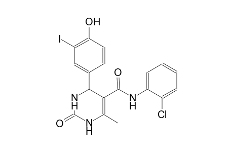 N-(2-chlorophenyl)-4-(4-hydroxy-3-iodophenyl)-6-methyl-2-oxo-1,2,3,4-tetrahydro-5-pyrimidinecarboxamide