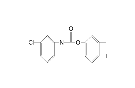 3-chloro-4-methylcarbanilic acid, 4-iodo-2,5-xylyl ester