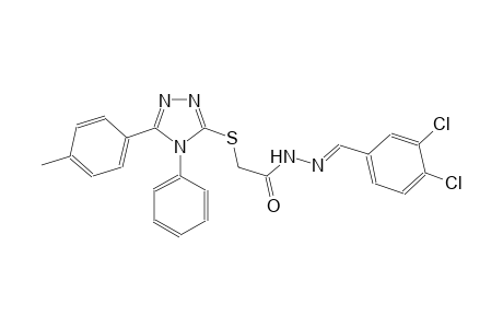 acetic acid, [[5-(4-methylphenyl)-4-phenyl-4H-1,2,4-triazol-3-yl]thio]-, 2-[(E)-(3,4-dichlorophenyl)methylidene]hydrazide