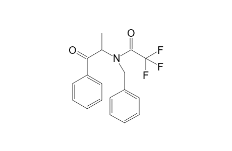 1-Phenyl-2-benzylaminopropane-1-one tfa