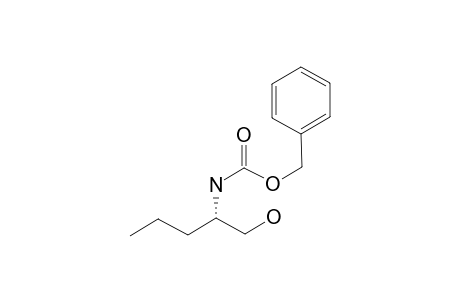 (phenylmethyl) N-[(2S)-1-oxidanylpentan-2-yl]carbamate