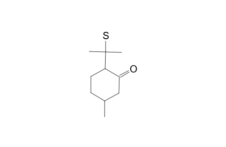 Cyclohexanone, 2-(1-mercapto-1-methylethyl)-5-methyl-, (2R-cis)-