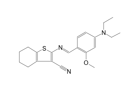 benzo[b]thiophene-3-carbonitrile, 2-[[(E)-[4-(diethylamino)-2-methoxyphenyl]methylidene]amino]-4,5,6,7-tetrahydro-