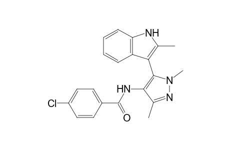 3-[4-(4-Chlorobenzoylamino)-1,3-dimethylpyrazol-5-yl]-2-methylindole