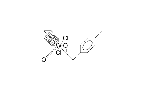 Carbonyl-cyclopentadienyl-dichloro-[(4-methyl-phenyl)-acetyl] tungsten