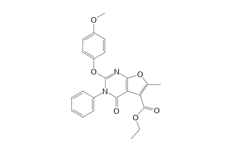 5-Ethoxycarbonyl-2-(4-methoxyphenoxy)-6-methyl-3-phenylfuro[2,3-d]pyrimidin-4(3H)-one