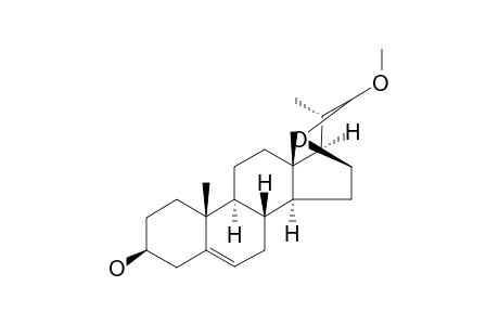 16.beta.,22-Epoxy-22.beta.-methoxy-23,24-dinor-chol-5-ene-3.beta.-ol