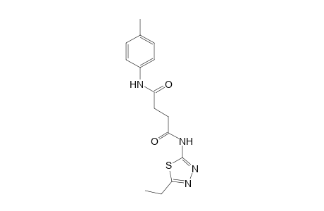 N~1~-(5-ethyl-1,3,4-thiadiazol-2-yl)-N~4~-(4-methylphenyl)succinamide