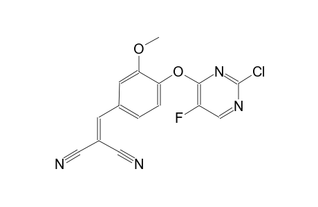 2-{4-[(2-chloro-5-fluoro-4-pyrimidinyl)oxy]-3-methoxybenzylidene}malononitrile