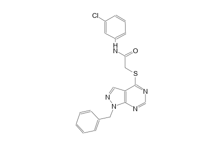 2-[(1-benzyl-1H-pyrazolo[3,4-d]pyrimidin-4-yl)sulfanyl]-N-(3-chlorophenyl)acetamide
