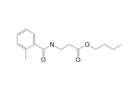 .beta.-Alanine, N-(2-methylbenzoyl)-, butyl ester