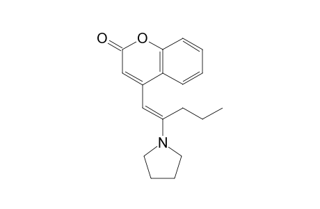 (E)-4-(2-(Pyrrolidin-1-yl)pent-1-en-1-yl)-2H-chromen-2-one