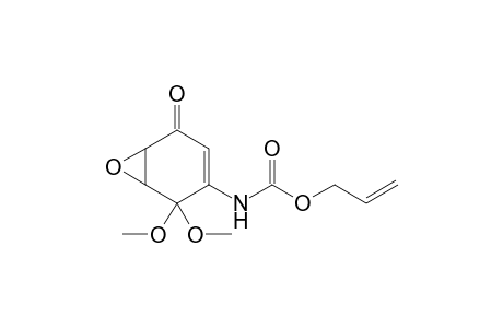 Allyl N-(5,5-dimethoxy-2-oxo-7-oxabicyclo[4.1.0]hept-3-en-4-yl)carbamate