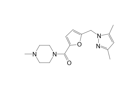 piperazine, 1-[[5-[(3,5-dimethyl-1H-pyrazol-1-yl)methyl]-2-furanyl]carbonyl]-4-methyl-