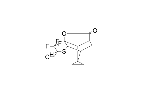 4-(1-TRIFLUOROMETHYL-2-CHLOROETHYLTHIO)-SPIRO[7-OXO-6-OXATRICYCLO[3.2.1.1(3,8)]NONANE-9,1'-CYCLOPROPANE] (DIASTEREOMER MIXTURE)