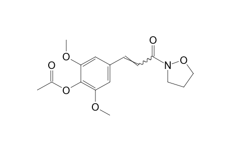 2-(3,5-dimethoxy-4-hydroxycinnamoyl)isoxazolidine, acetate(ester)