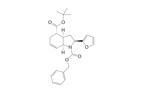 (rac)-1-Benzyl 4-(tert-butyl) (2S,3aR,4S,7aS)-2-(furan-2-yl)-2,3,3a,4,5,7a-hexahydro-1H-indole-1,4-dicarboxylate