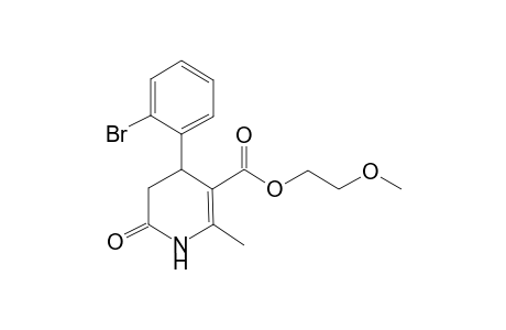 4-(2-Bromo-phenyl)-2-methyl-6-oxo-1,4,5,6-tetrahydro-pyridine-3-carboxylic acid 2-methoxy-ethyl ester