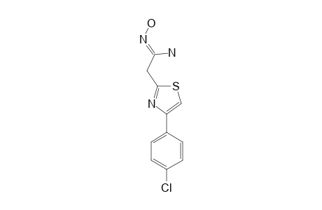 4-(p-chlorophenyl)-2-thiazoleacetamidoxime