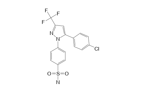 4-(5-(4-chlorophenyl)-3-(trifluoromethyl)-1H-pyrazol-1-yl)benzenesulfonamide