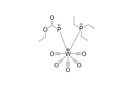 Tungsten, pentacarbonyl[ethyl(triethylphosphoranylidene)phosphinecar boxylate]-, (OC-6-22)-