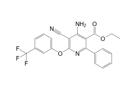 2-Phenyl-4-amino-3-[ethoxycarbonyl]-5-cyano-6-[(3-trifluoromethyl)phenoxy]-pyridine