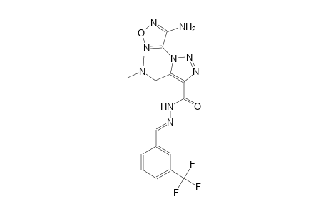 1-(4-amino-1,2,5-oxadiazol-3-yl)-5-[(dimethylamino)methyl]-N'-{(E)-[3-(trifluoromethyl)phenyl]methylidene}-1H-1,2,3-triazole-4-carbohydrazide