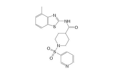 N-(4-methyl-1,3-benzothiazol-2-yl)-1-(3-pyridinylsulfonyl)-4-piperidinecarboxamide