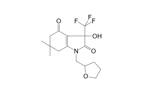 1H-Indole-2,4-dione, 3-hydroxy-6,6-dimethyl-1-(tetrahydrofuran-2-ylmethyl)-3-trifluoromethyl-3,5,6,7-tetrahydro-